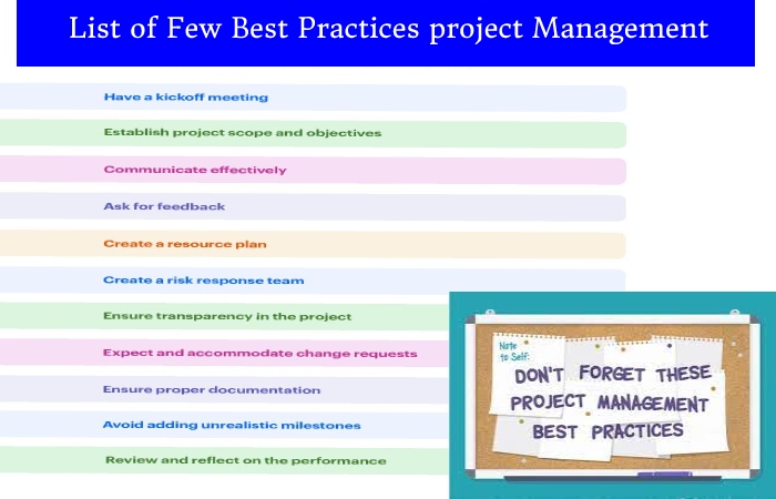 Project Management Best Practices List And More