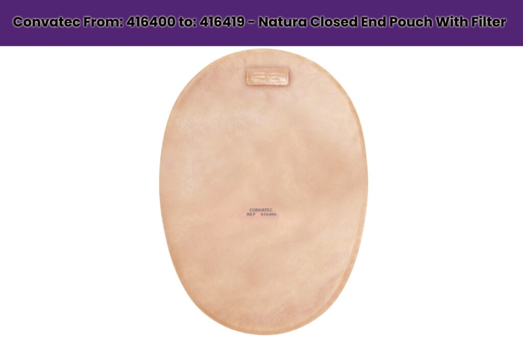 Convatec From: 416400 to: 416419 - Natura Closed End Pouch With Filter